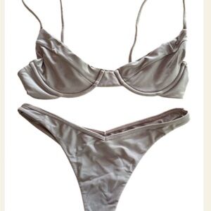 Stylish Gray Bikini Set